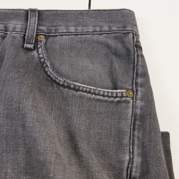 Rag & Bone RB 23X Jay Skinny Worn Rock Distressed Black Slub Jeans Mens Sz 33 - Picture 7 of 15